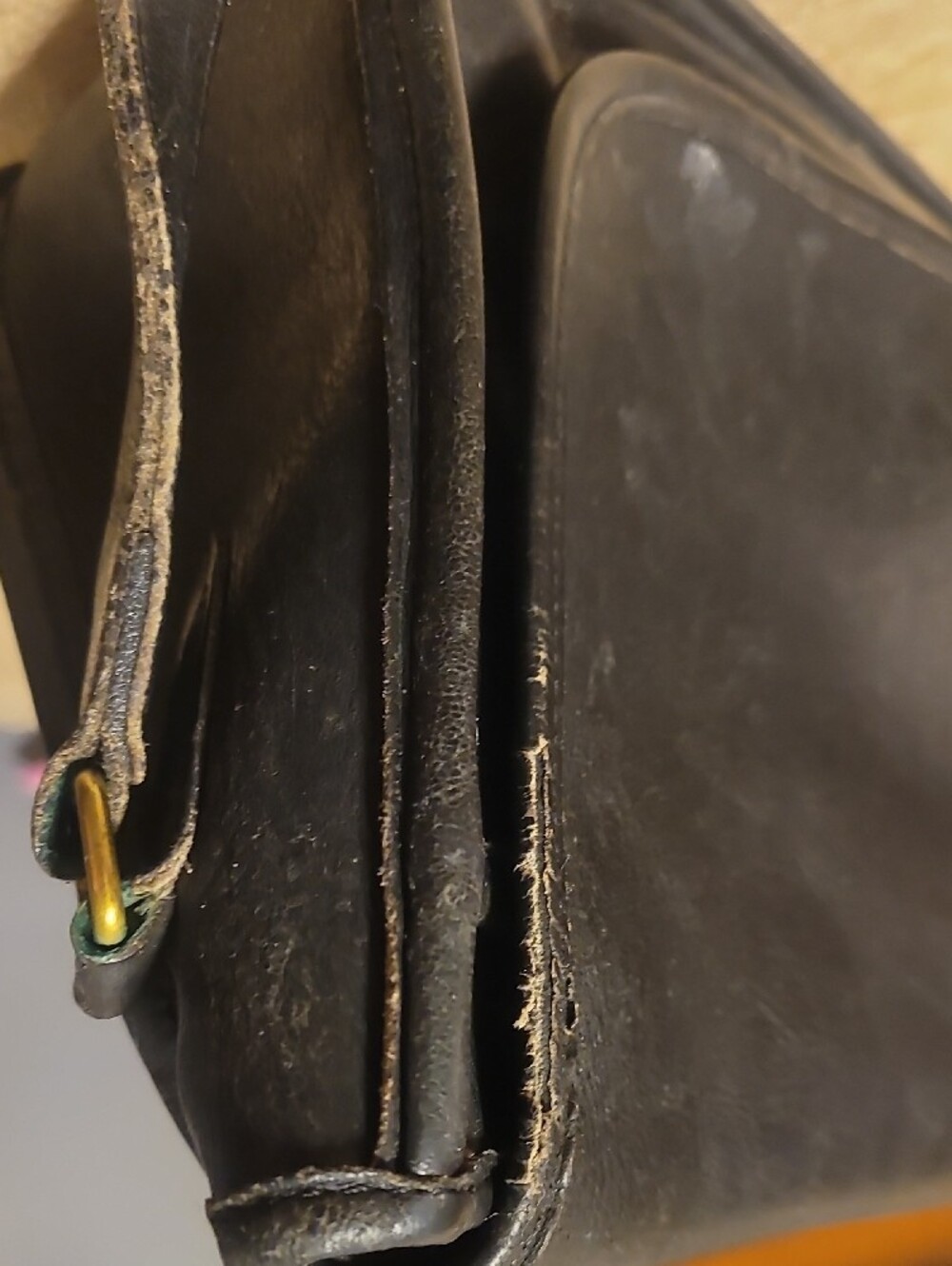 Coach Black Leather Turn-Lock Crossbody Bag - Picture 7 of 9